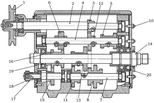 Передня бабка токарно-гвинторізного верстата ТВ-4 ТВ-4 Передня бабка токарно-гвинторізного верстата
